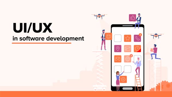 Developers designing intuitive mobile app interfaces, emphasising the role of UI/UX in software development.