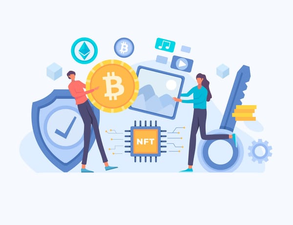 Developers collaborating on multiple blockchain platforms, writing code and discussing architecture for decentralised applications